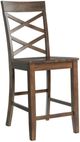 Elements International Renegade Walnut Counter Side Chair-0