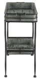 A & B Home Gray Tray Table-2