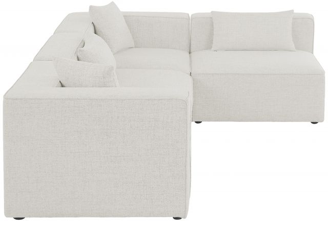 Meridian Furniture Cube 4-Piece Cream Upholstered Modular Sectional-2