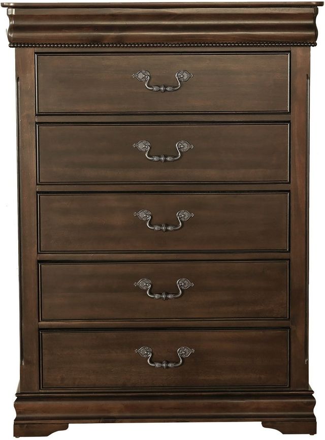 Mazin Furniture Mont Belvieu Dark Cherry Chest-1