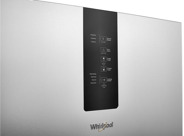 Whirlpool® 24" 13.0 Cu. Ft. Fingerprint Resistant Stainless Steel Counter Depth Bottom Freezer Refrigerator-2