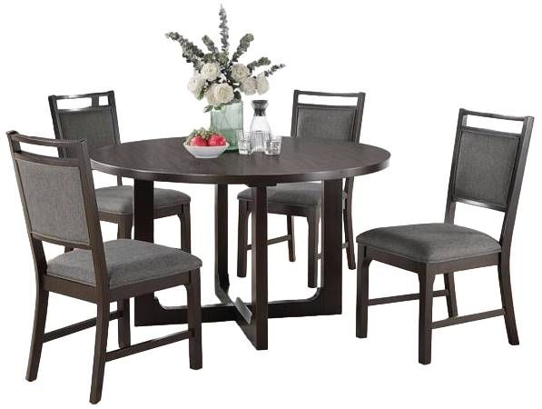 Urban Styles Furniture Jamestown 5-Piece Espresso Dining Set-0