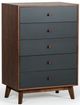 VIG Furniture Nova Domus Dali Charcoal Gray/Walnut Mid-Century Chest-0