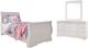 Signature Design by Ashley® Anarasia 3-Piece White Twin Sleigh Bed Set-0