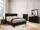 Furniture of America® Velen Black Queen Panel Bed-1