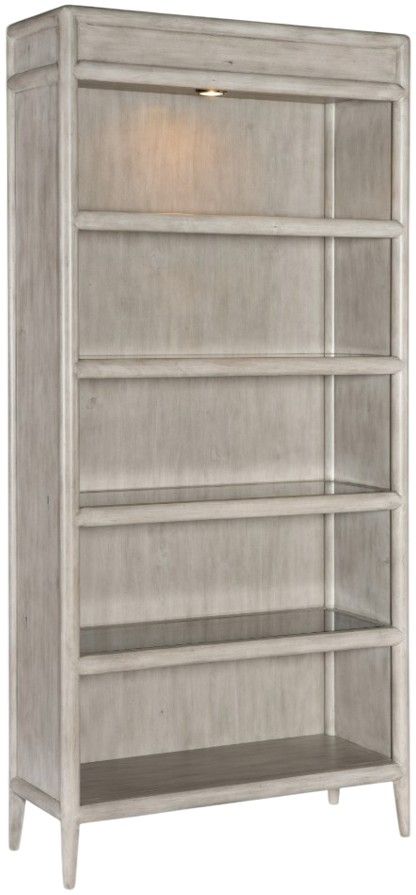 Hooker® Furniture Work Your Way™ Burnham Gray Mink Bookcase-2