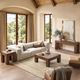 Classic Home Adalynne 3-Piece Buttermilk Sectional Set-1
