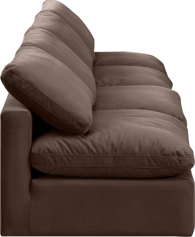Meridian Furniture Indulge 4-Piece Brown Armless Velvet Sofa-3