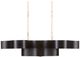 Currey & Company Grand Lotus Comtemoprary Gold Leaf/Satin Black Chandelier-2
