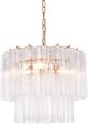 Dovetail Furniture Elcroft Clear Chandelier-0