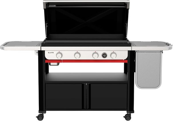 Weber® Slate™ 36" Black Outdoor Freestanding Liquid Propane Gas Griddle-1