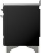 Ilve® Majestic III 48" Glossy Black Pro Style Induction Range with Triple Glass Door and Chrome Trim-3