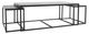 Magnolia Home by Joanna Gaines Crawford 3-Piece Black Nesting Coffee Table Set-1
