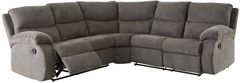 Signature Design by Ashley® Museum 2-Piece Pewter Reclining Sectional