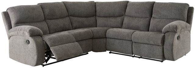Signature Design by Ashley® Museum 2-Piece Pewter Reclining Sectional