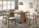 Furniture of America® Alnwick Walnut/Beige Dining Table-1