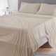BEDGEAR® Medium Beige Dri-Tec Performance® Split Head Queen Sheet Set-2