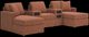 Signature Design by Ashley® Modmax 5-Piece Spice U-Shape Sectional and Double Chaise with Audio Consoles-0