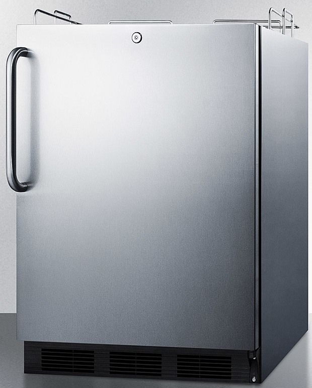 Summit® Commercial Series 5.5 Cu. Ft. Stainless Steel Beer Cooler/Kegerator-1