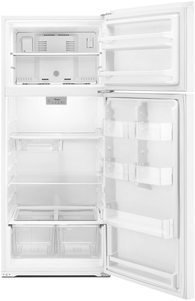 Whirlpool 28 in. 17.6 Cu. Ft. Top Mount Refrigerator-White - Thumbnail 2