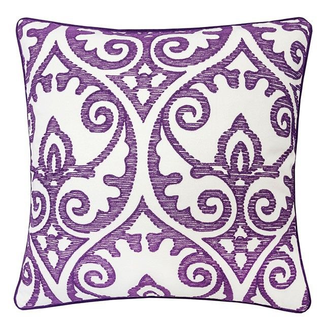Furniture of America® Jorja Purple Accent Pillow-0