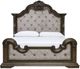 Signature Design by Ashley® Maylee Beige/Dark Brown King Upholstered Panel Bed-1