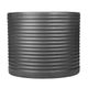 A & B Home Black Ridged Round Planter -1