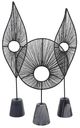 A & B Home Truman 3-Piece Black Decorative Statues Set-0