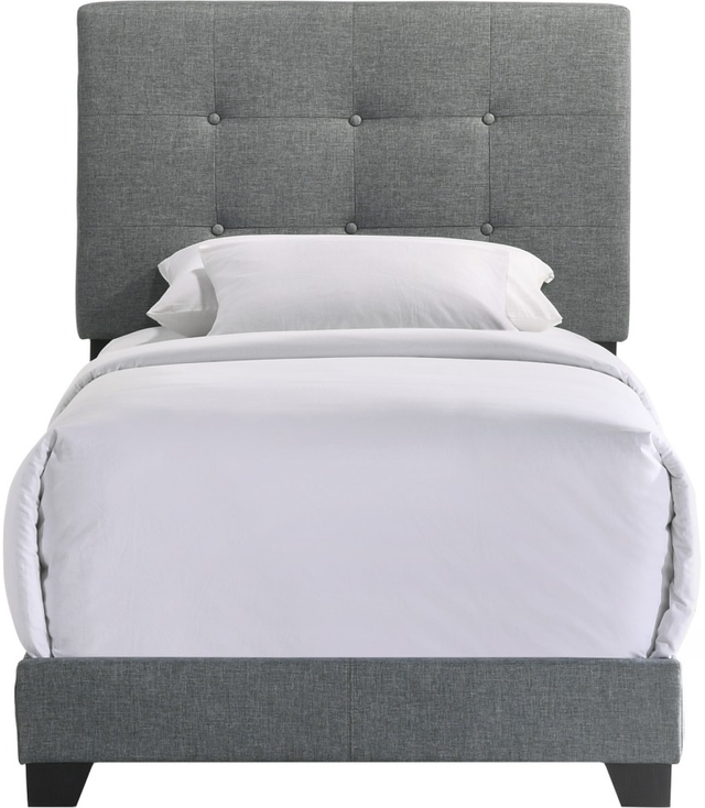 Intercon Addyson Gunmetal Youth Twin Upholstered Panel Bed-2