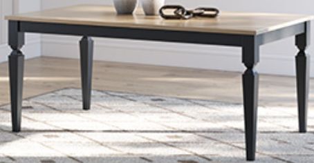 Signature Design by Ashley® Brenkerton Grayish Brown Dining Table with Black Base