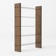 VIG Furniture Modrest Glencoe Walnut Glass Bookshelf-0
