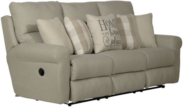 Catnapper® Westport Cement Lay Flat Reclining Sofa