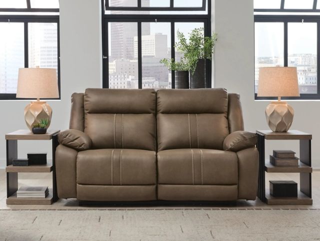Signature Design by Ashley® Max-Momentum 2-Piece Biscotti Power Reclining Sectional Loveseat-1