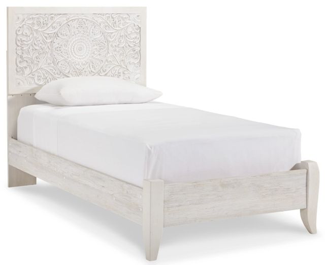 Signature Design by Ashley® Paxberry 4-Piece Whitewash Full Panel Bed Set-1