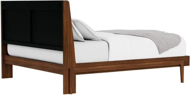 Riverside Furniture Elsie Classic Walnut King Upholstered Platform Bed-2