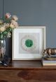 A & B Home Green/White Jasmine Stone Shadow Box Wall Art-5