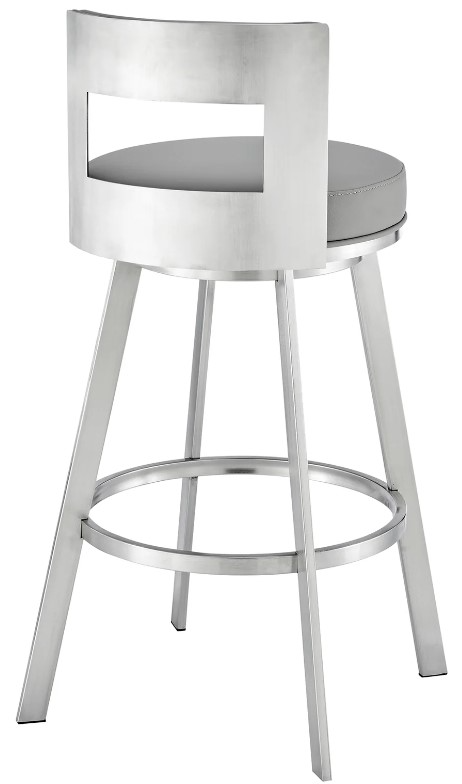 Armen Living Flynn Swivel Bar Stool - Thumbnail 4