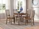 John Thomas Furniture® Vista Hickory Dining Table with Stone Base-1
