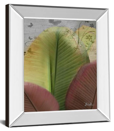 Classy Art Butterfly Palm I by Patricia Pinto Mirror Framed Wall Art-1