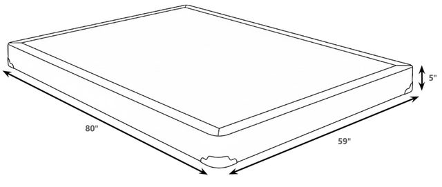 Coaster® Mercer 5'' Box Spring Low Profile Queen Foundation-1