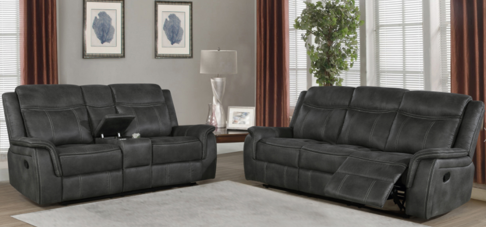 Microfiber reclining living room set hotsell