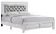Elements International Belinda White Twin Panel Bed-0