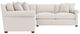 Bernhardt Barnes Bernhardt Living 4-Piece White L-Shape Sectional-2