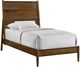 Elements International Malibu Brown Twin Panel Bed -0