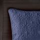 Olliix by Madison Park Navy Twin Quebec Reversible Bedspread Set-3