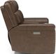 Flexsteel® Yuma Dark Walnut Power Reclining Loveseat with Console and Power Headrests-2