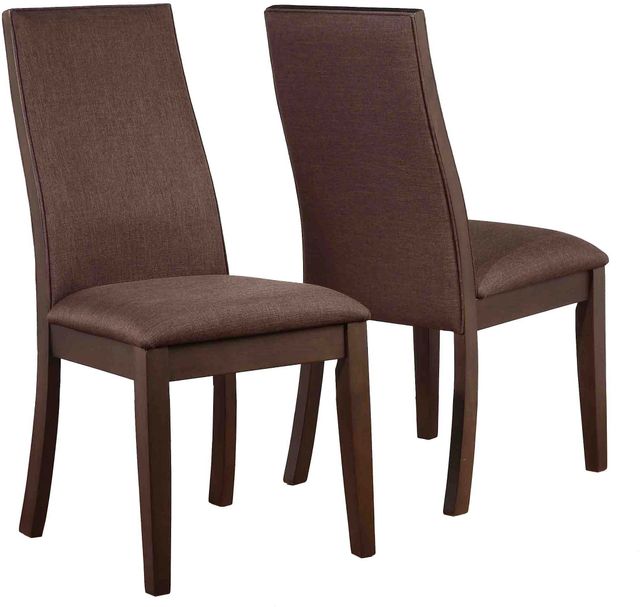 Coaster® Spring Creek 5-Piece Natural Walnut Espresso Dining Table Set-2
