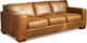 Campio Furniture Legacy Leather Beaumont Dark Yellow Sofa-0