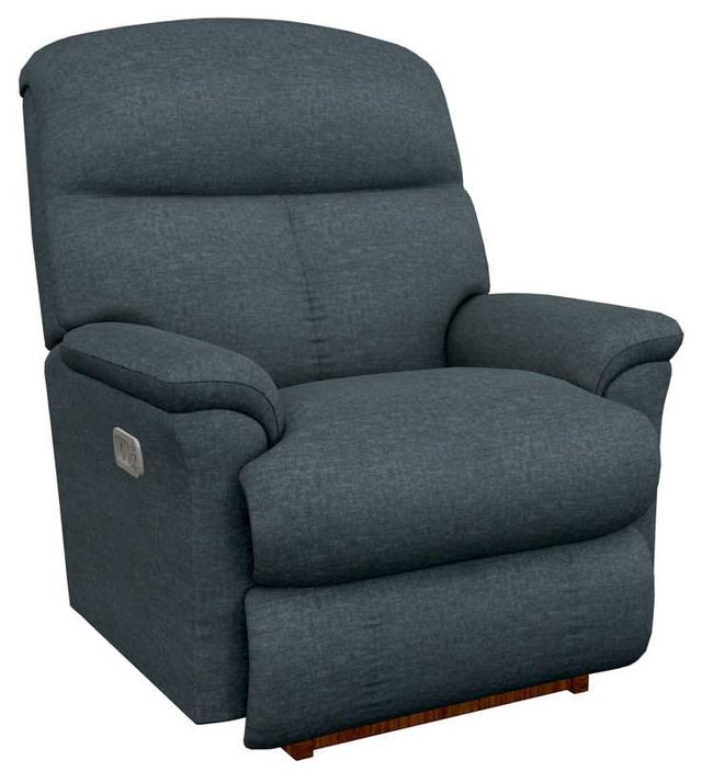 La-Z-Boy® Reed Navy Power Rocking Recliner with Headrest and Lumbar-0
