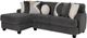 Albany Industries 2-Piece Doodle Iron Left-Arm Facing Sectional-0